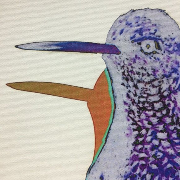 Hummingbird - Original Wall Art print on 12 x 12 canvas - Picture 4 of 6